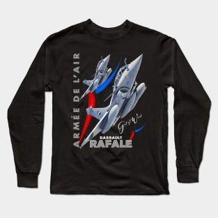 Dassault Rafale French Fighterjet Long Sleeve T-Shirt